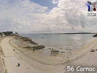 Webcam de Carnac - Plage de Saint Colomban en panoramique - ID N°: 341 - France Webcams Annuaire