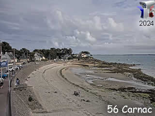 Webcam de Carnac - Panoramique de la plage - ID N°: 343 - France Webcams Annuaire