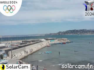 Webcam Marseille - Pointe Rouge 2 - SolarCam: caméra solaire 3G. - ID N°: 65 - France Webcams Annuaire