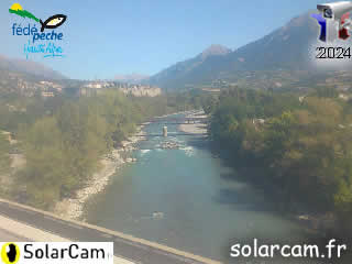 Webcam pêche Durance Embrun - SolarCam: caméra solaire 3G. - ID N°: 71 - France Webcams Annuaire