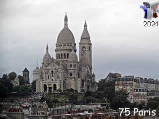 Logo de : Le Sacré-Coeur de Montmartre - PARIS TV - Live Webcam - En Direct 24/7 - ID N°: 740 sur France Webcams Annuaire