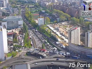 Webcam Bagnolet - Vue sur Paris Porte de Bagnolet vers A3 - ID N°: 745 - France Webcams Annuaire