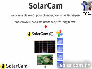 Webcam SolarCam - Caméra 4G autonome solaire sans maintenance, très long terme. - ID N°: 75 - France Webcams Annuaire