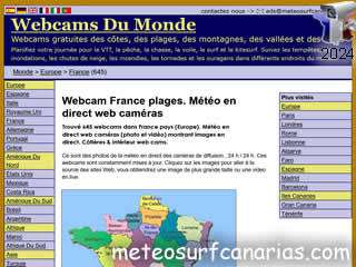 Webcam France plages. Météo en direct web caméras - ID N°: 96 - France Webcams Annuaire